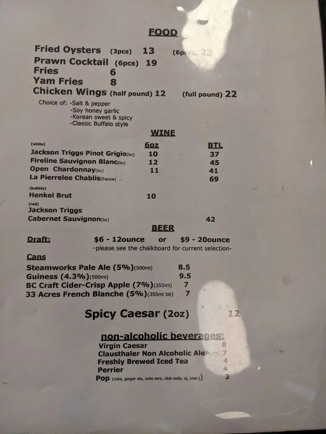 Menu 5