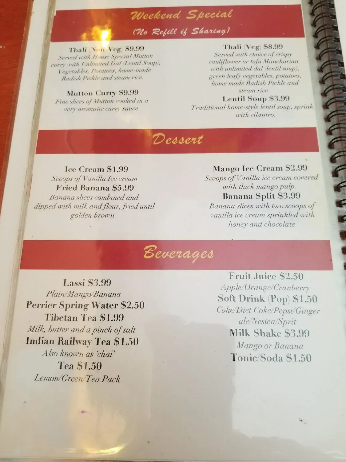 Menu 5