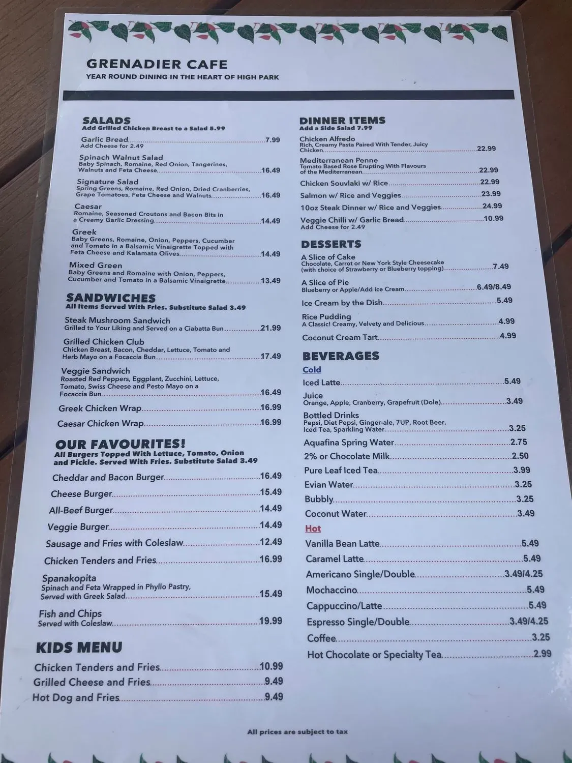 Menu 2