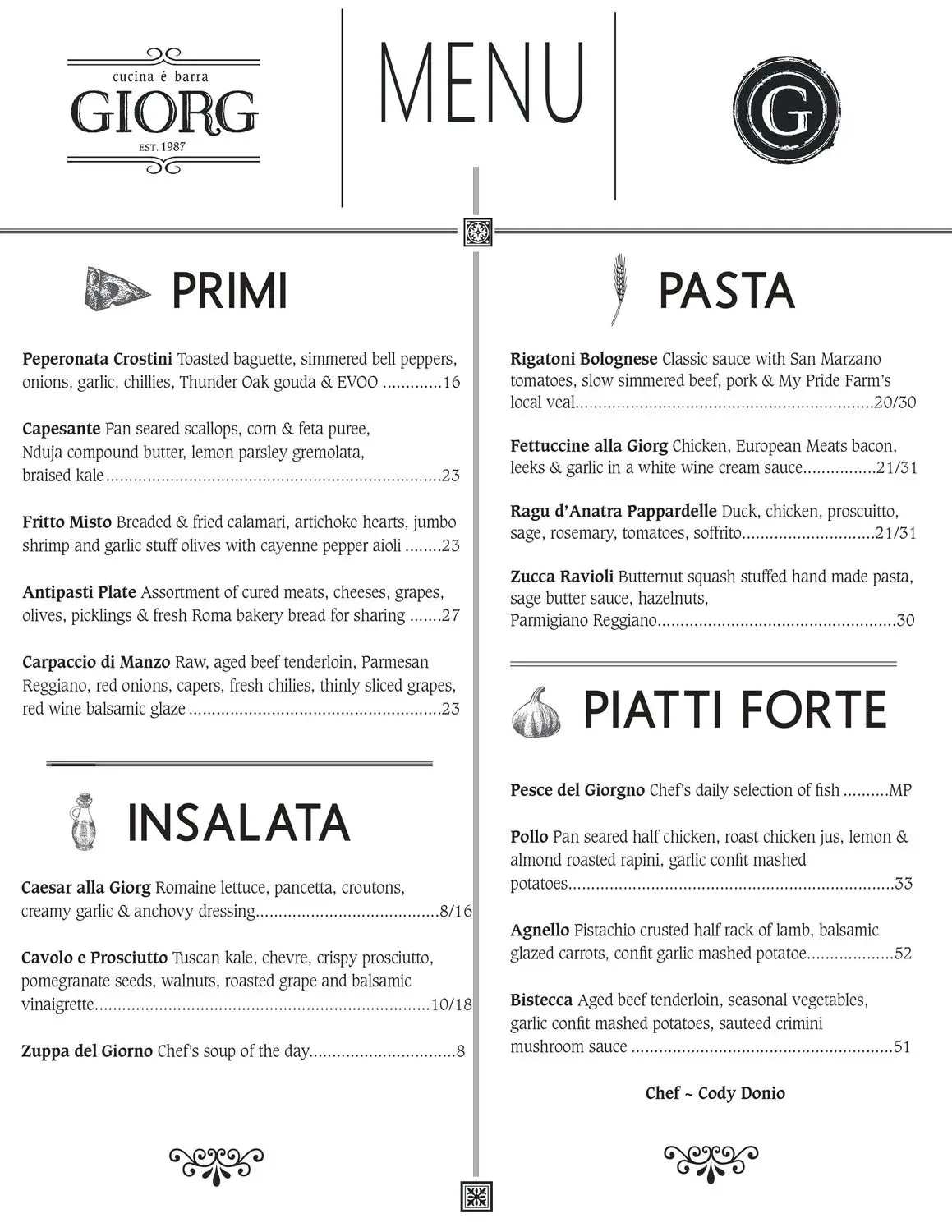 Menu 1