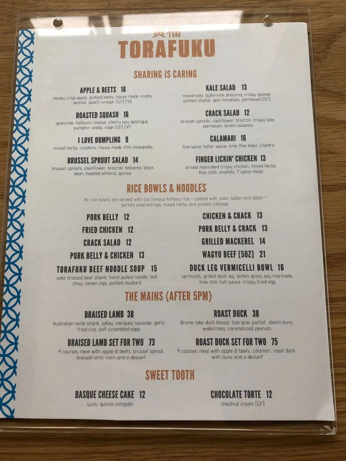 Menu 5