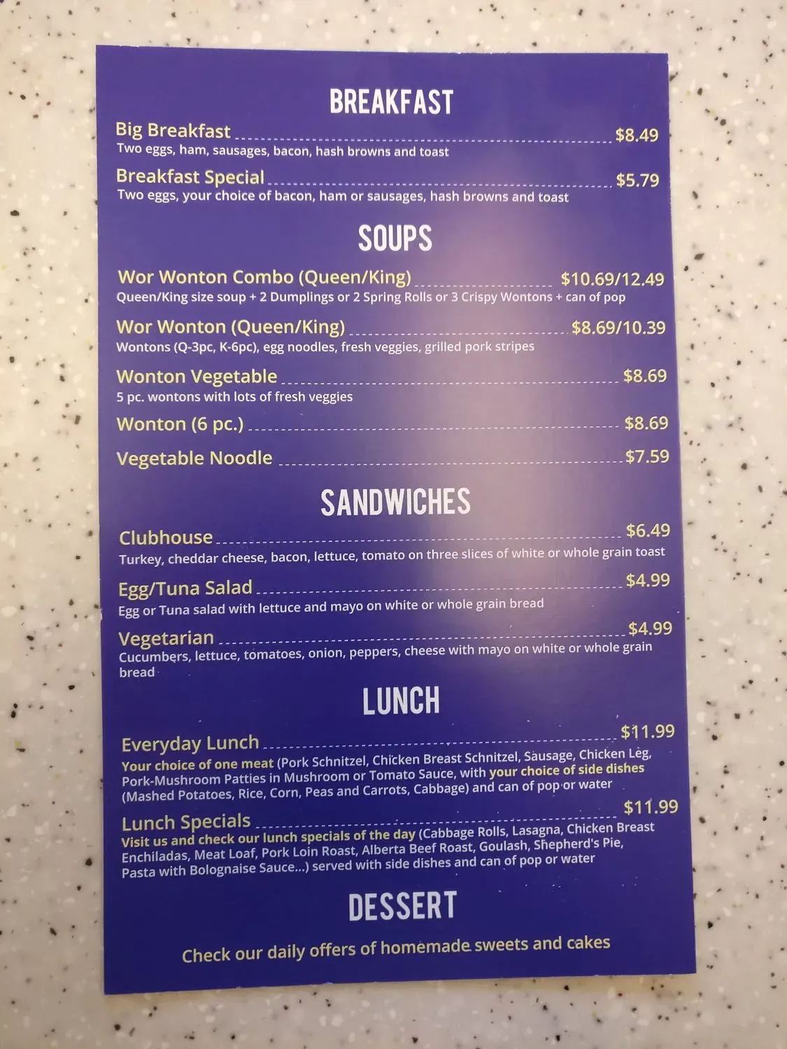 Menu 6