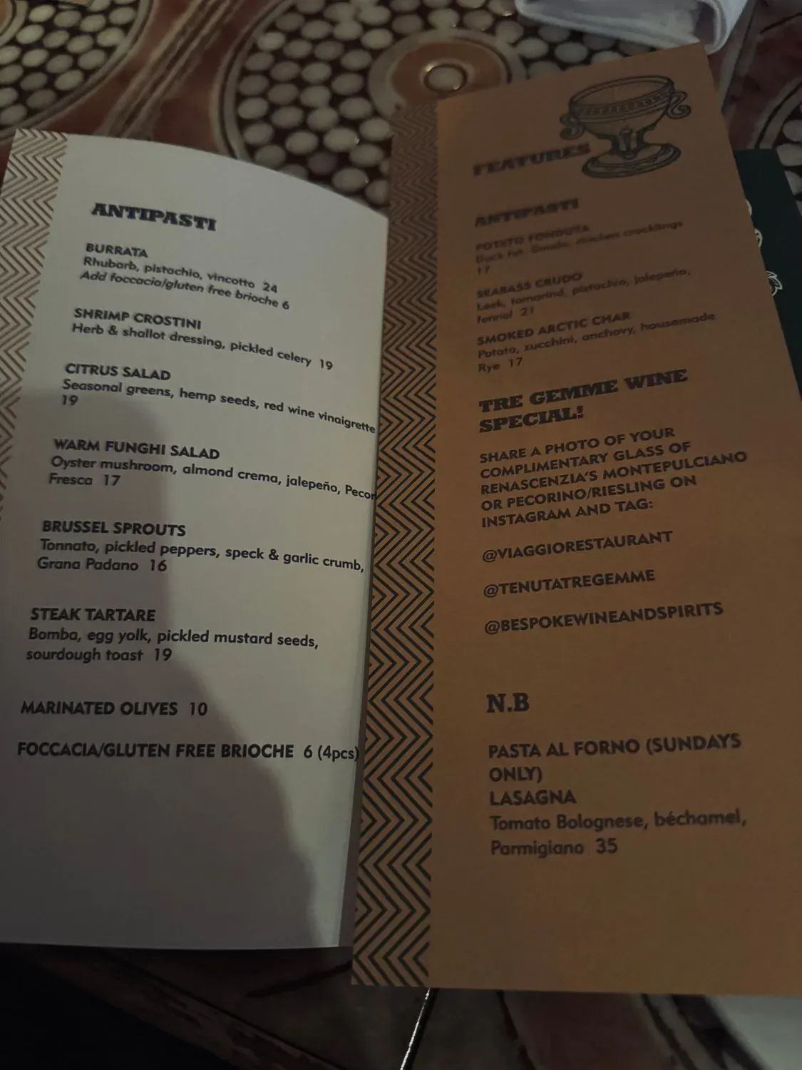 Menu 1