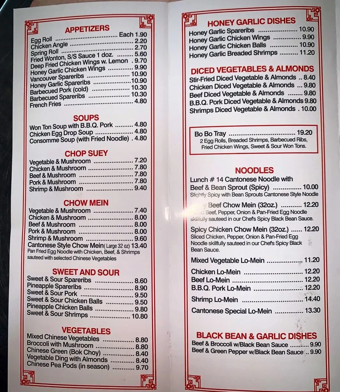 Menu 1