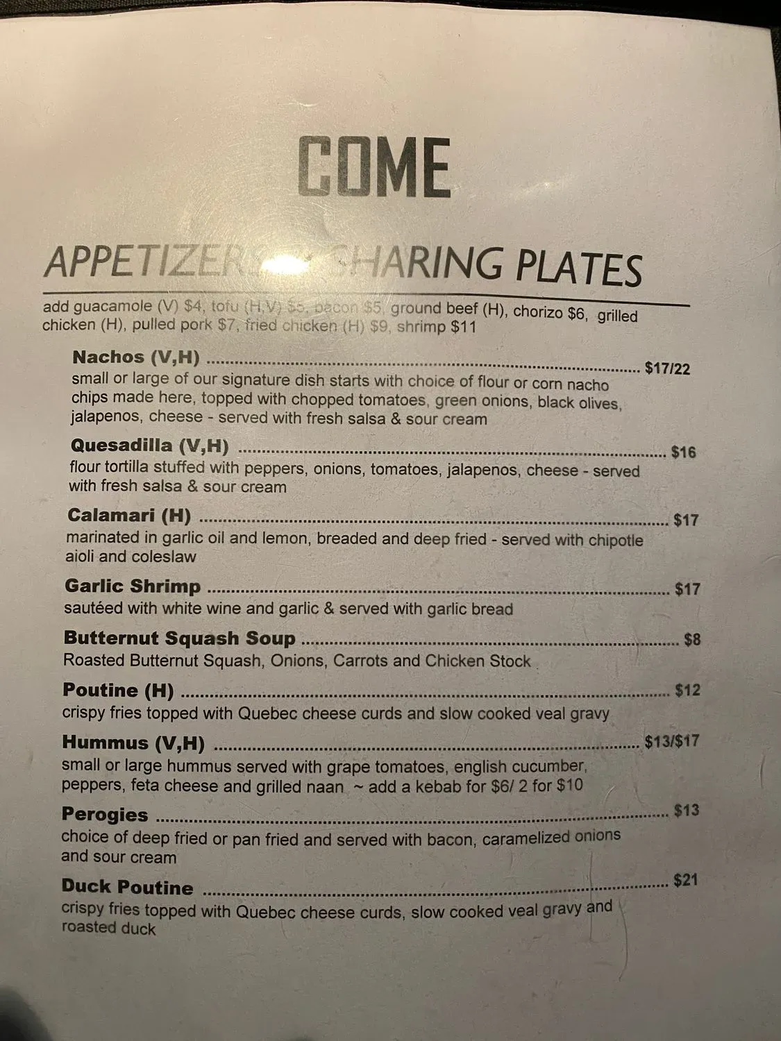 Menu 5