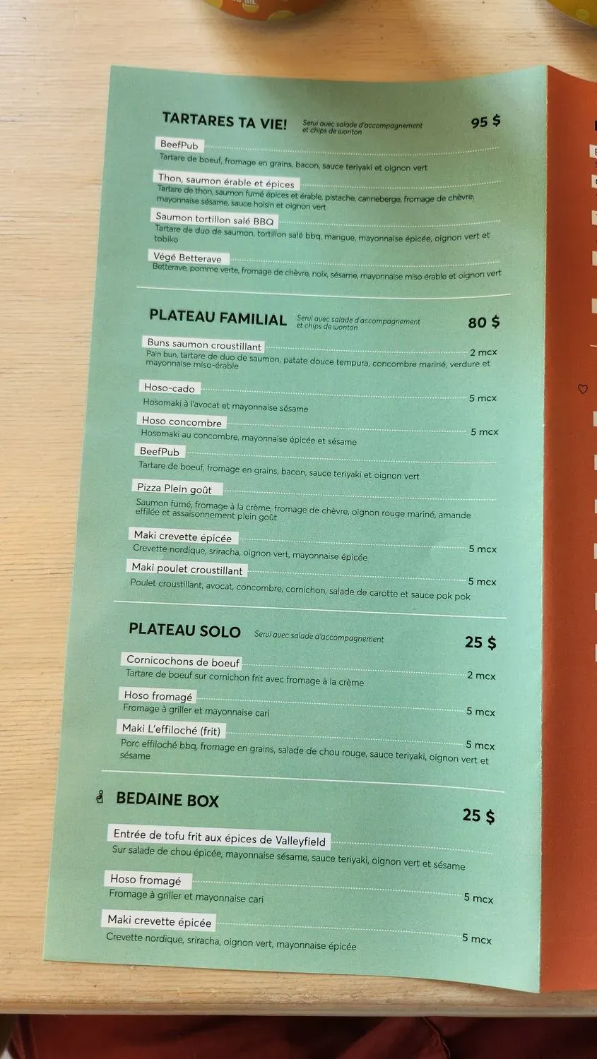 Menu 6