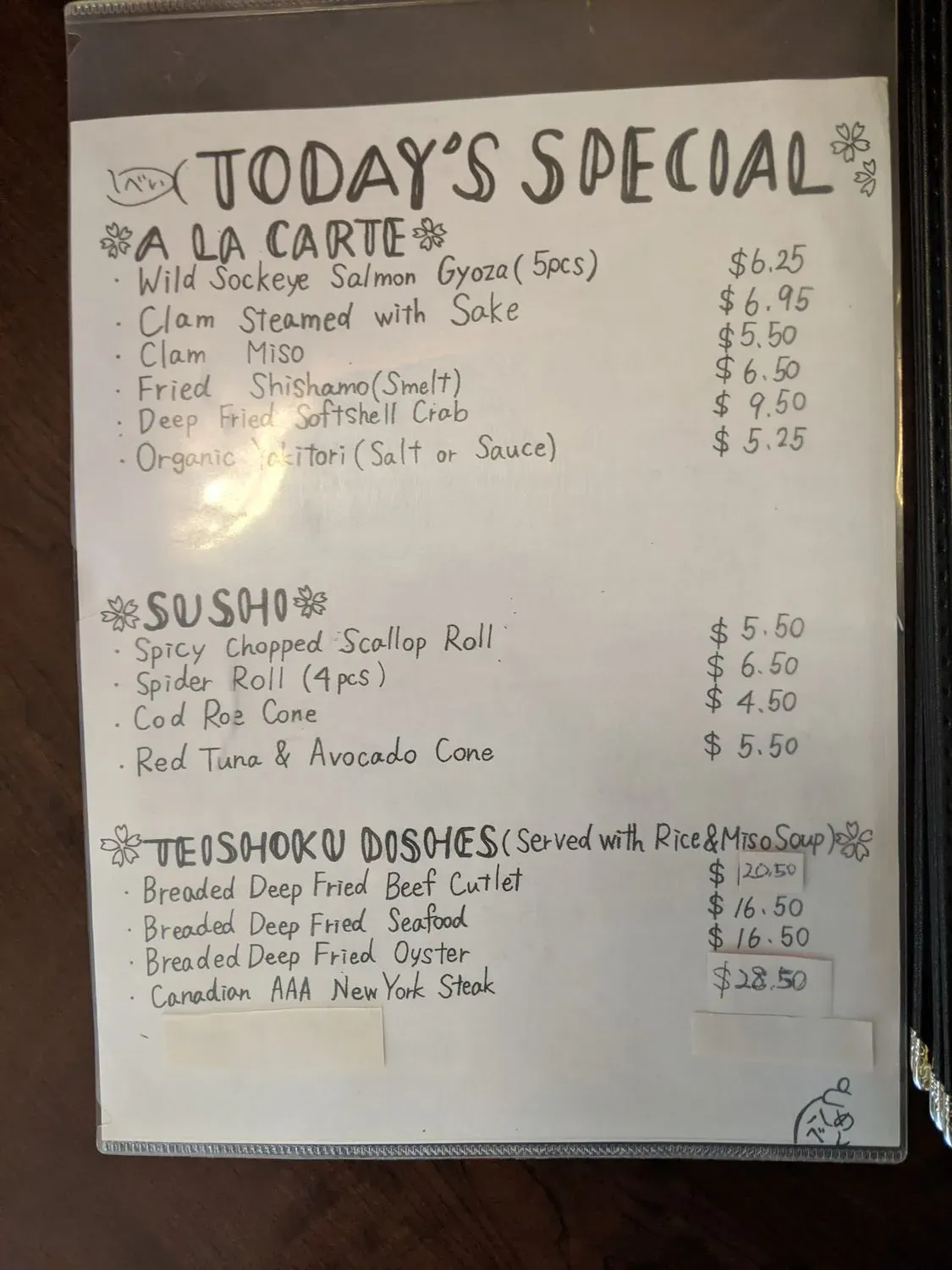 Menu 5