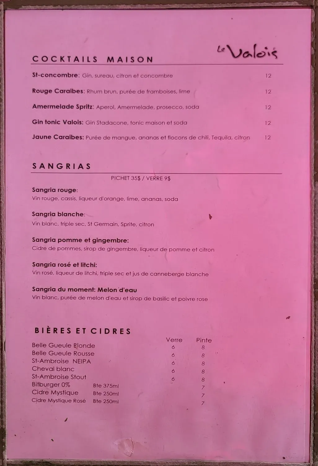 Menu 1