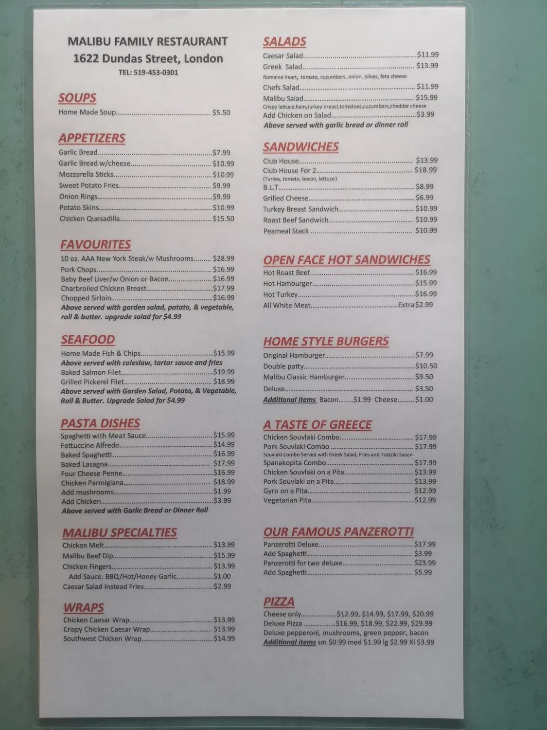 Menu 1