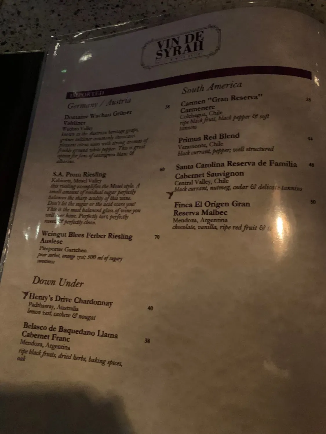 Menu 4