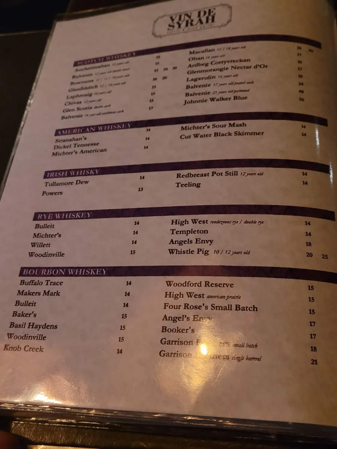 Menu 1