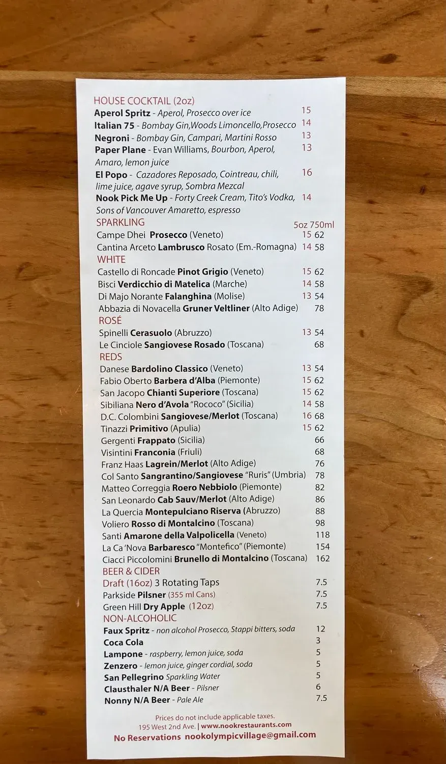 Menu 6