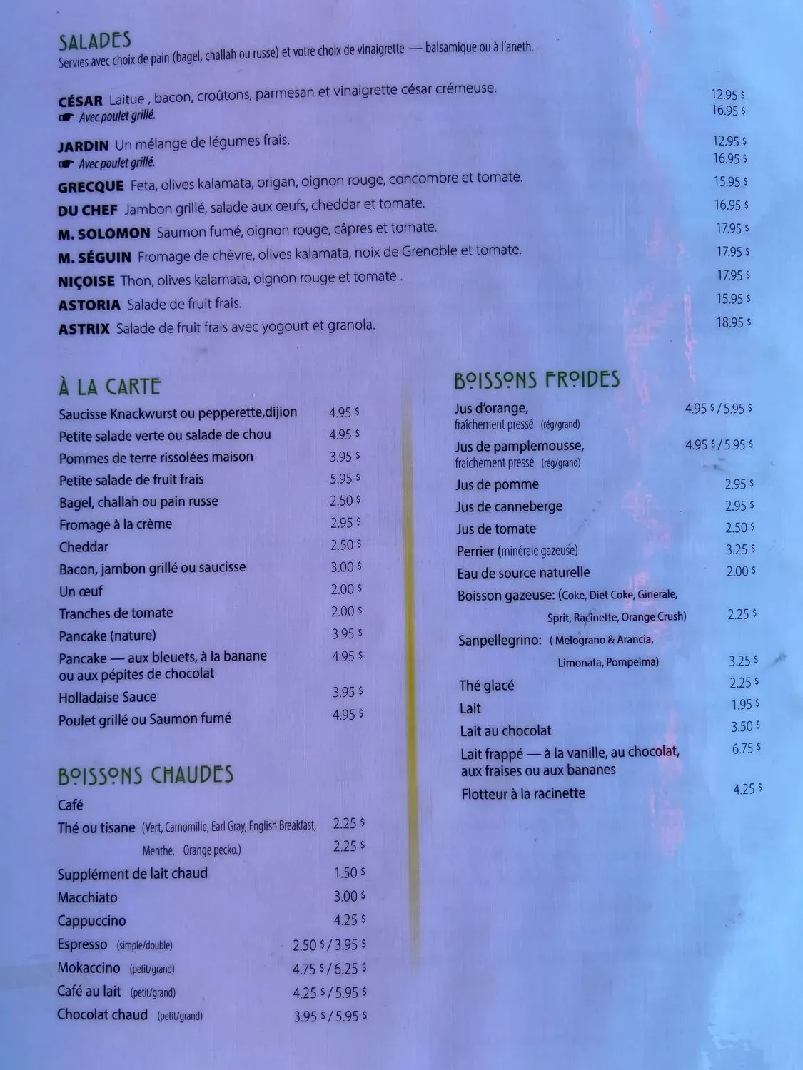 Menu 5