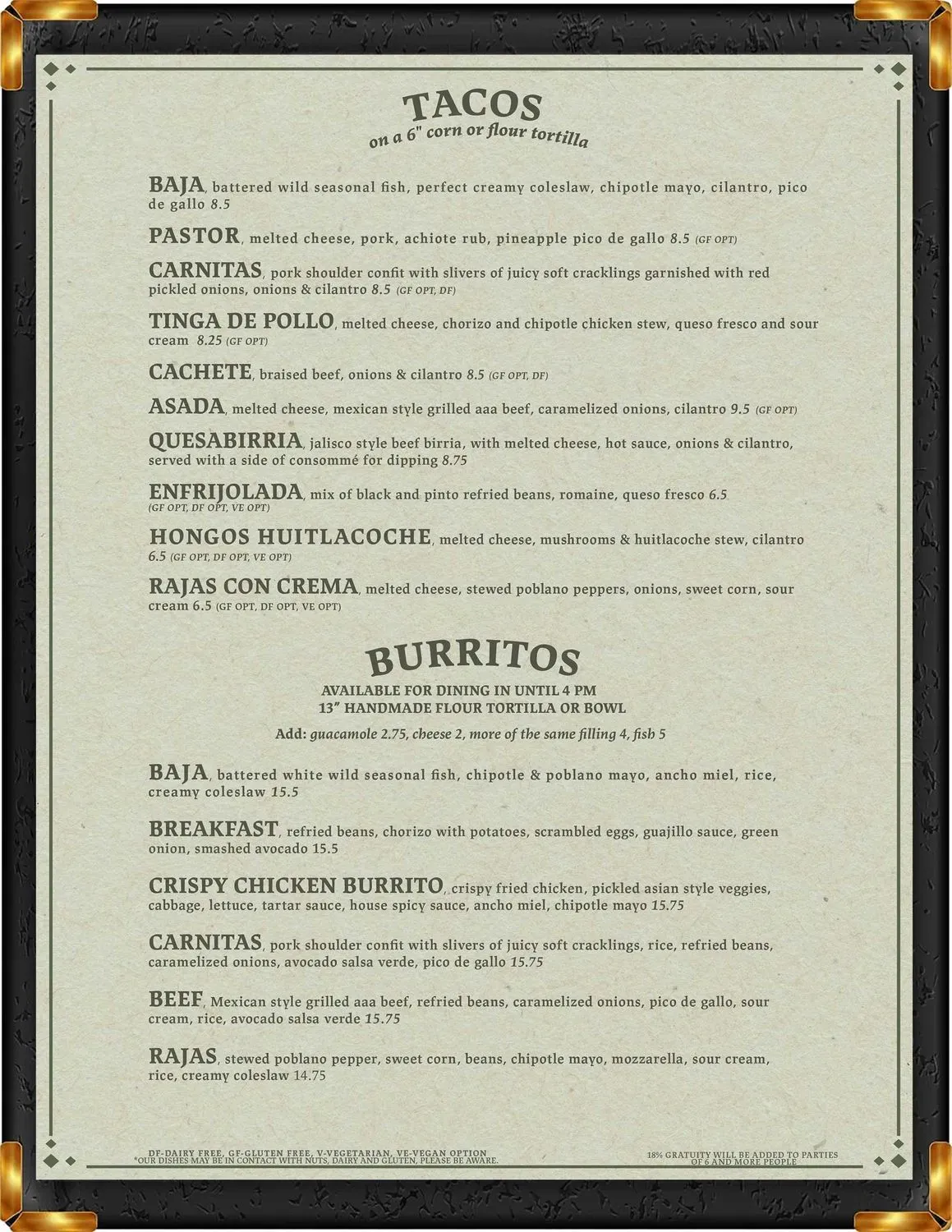 Menu 5