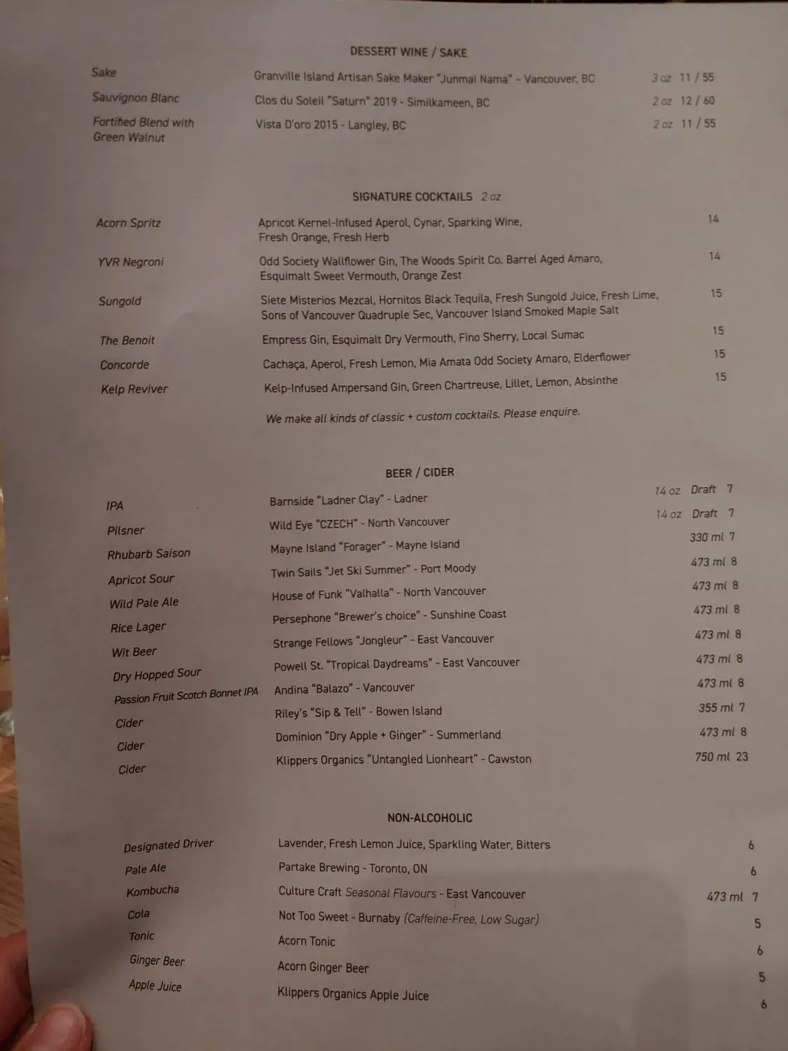 Menu 6