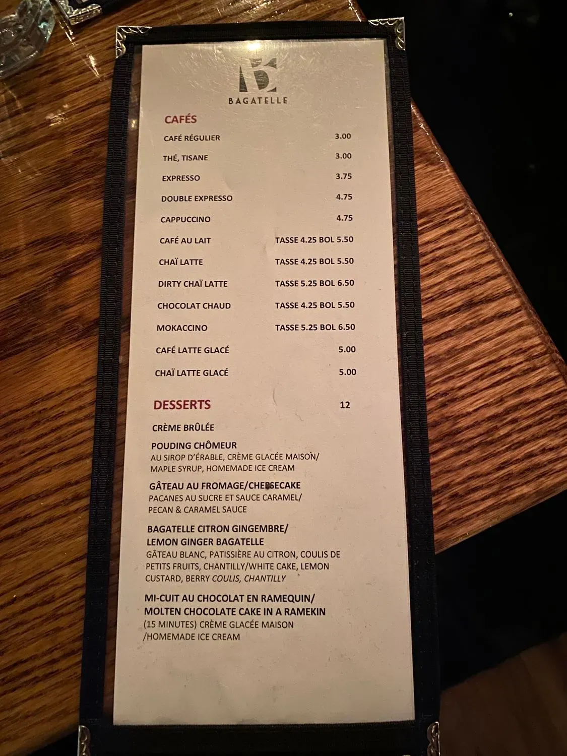 Menu 5