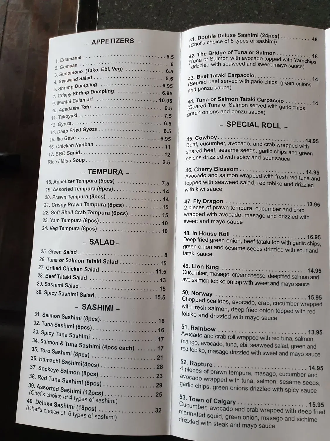 Menu 3