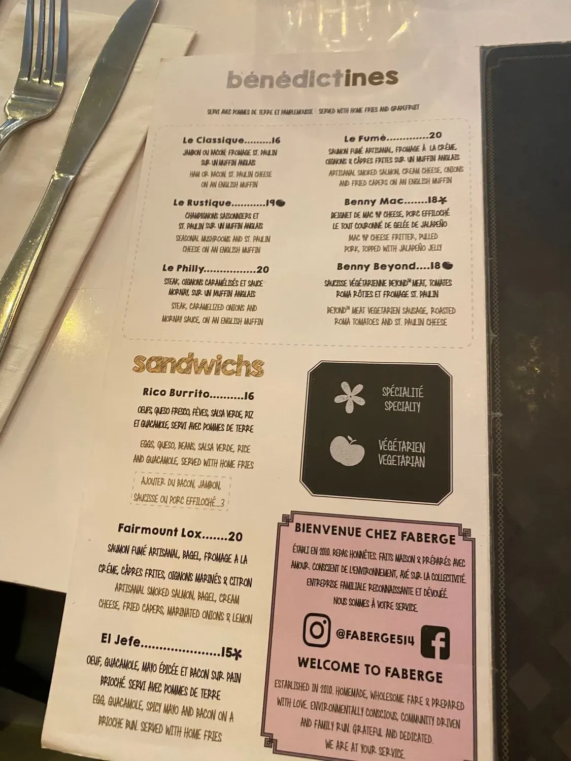 Menu 4