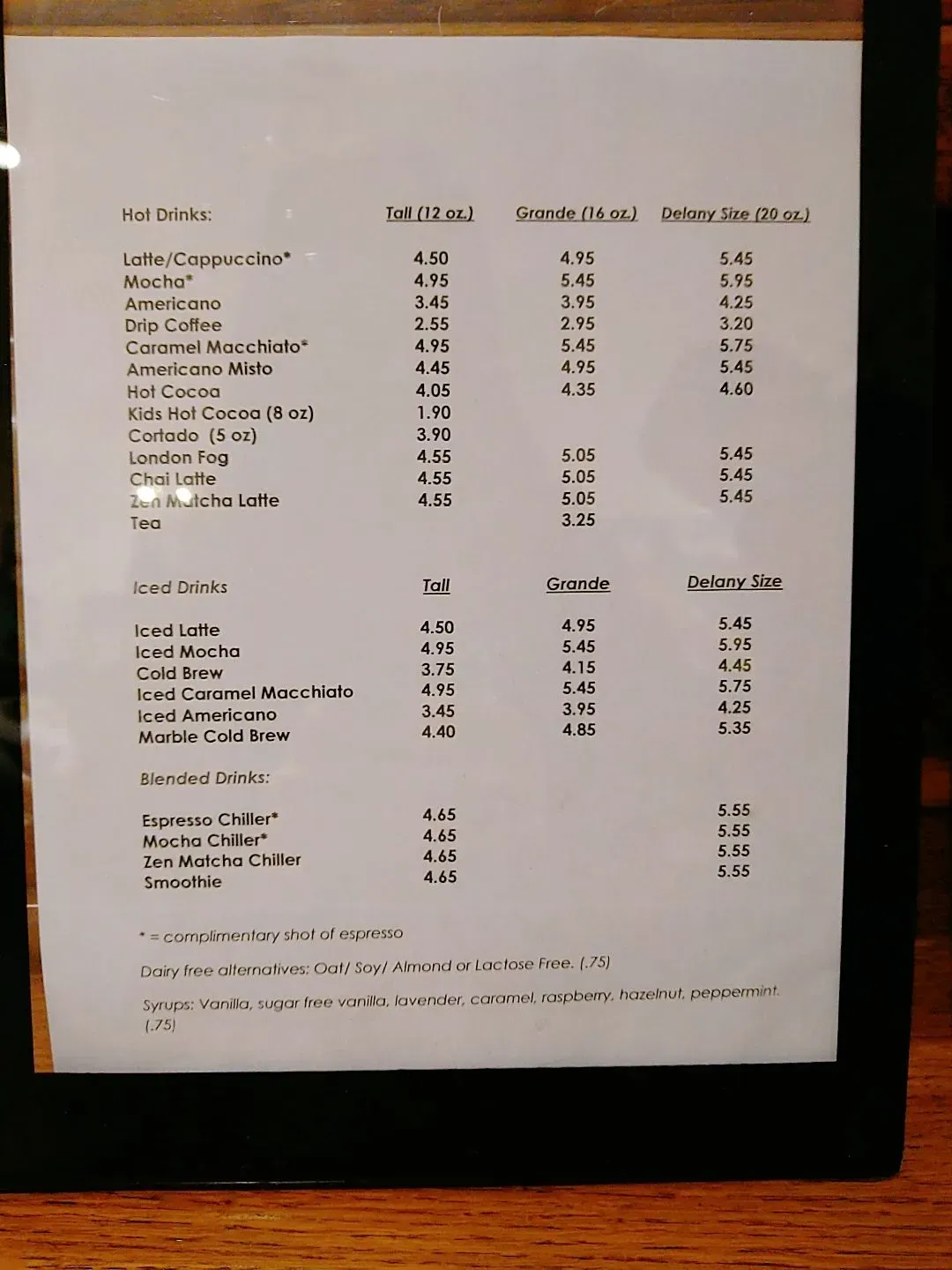 Menu 1