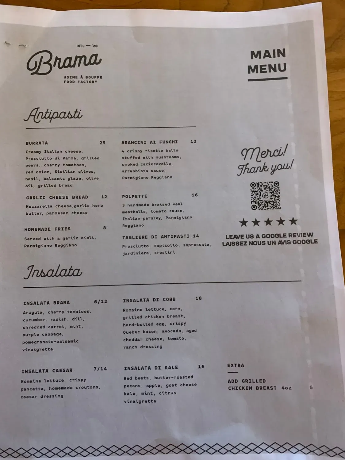 Menu 1