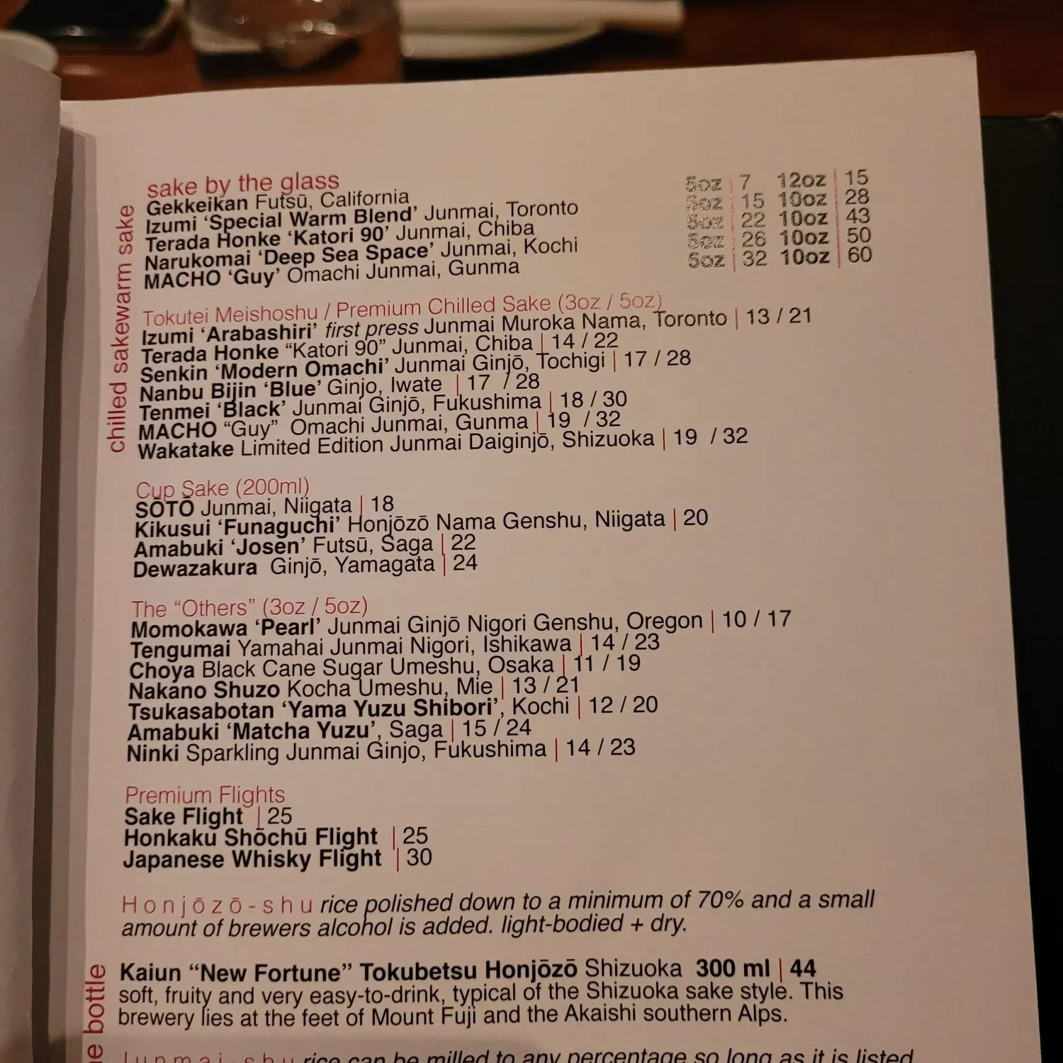 Menu 5