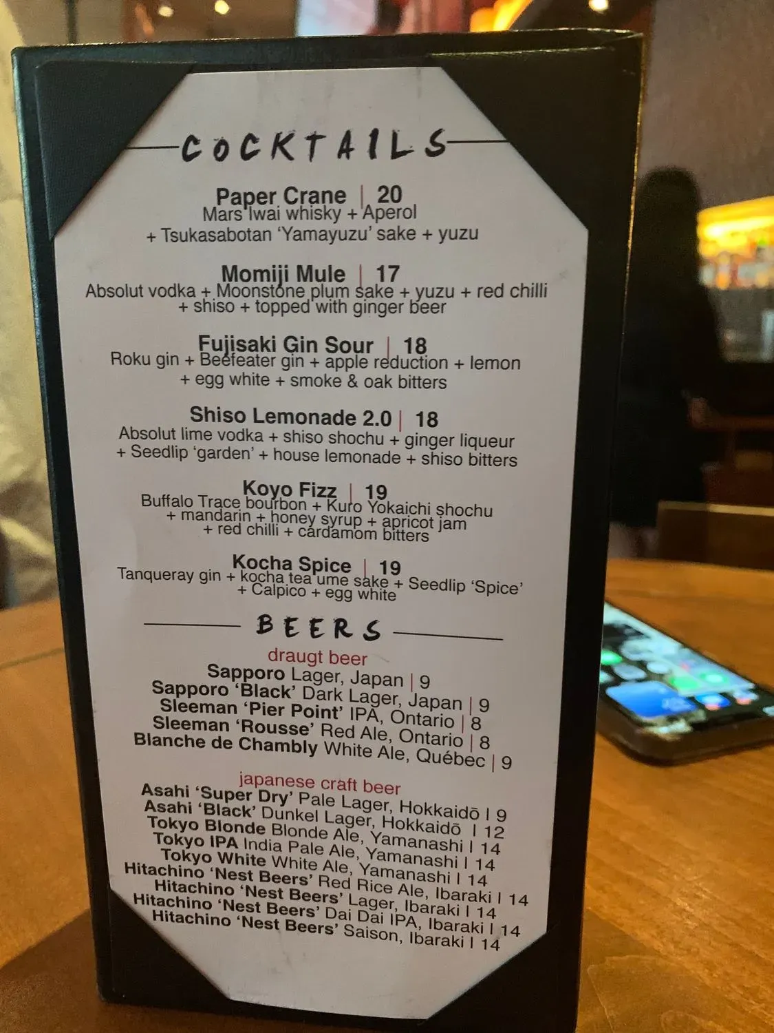 Menu 6