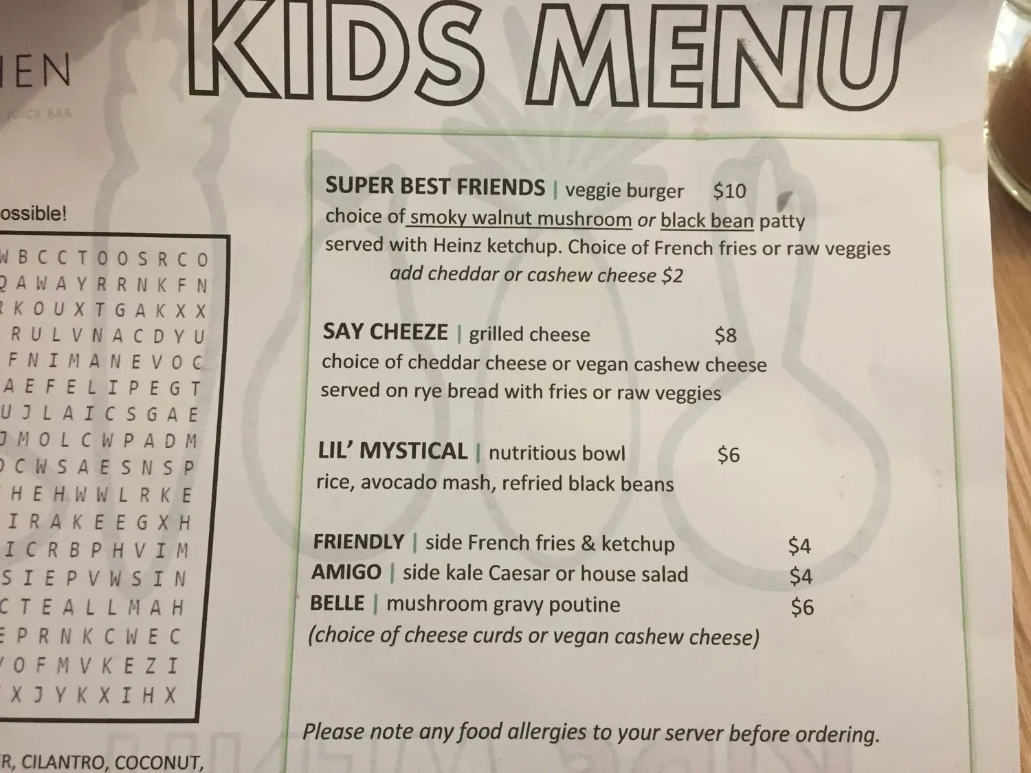 Menu 2