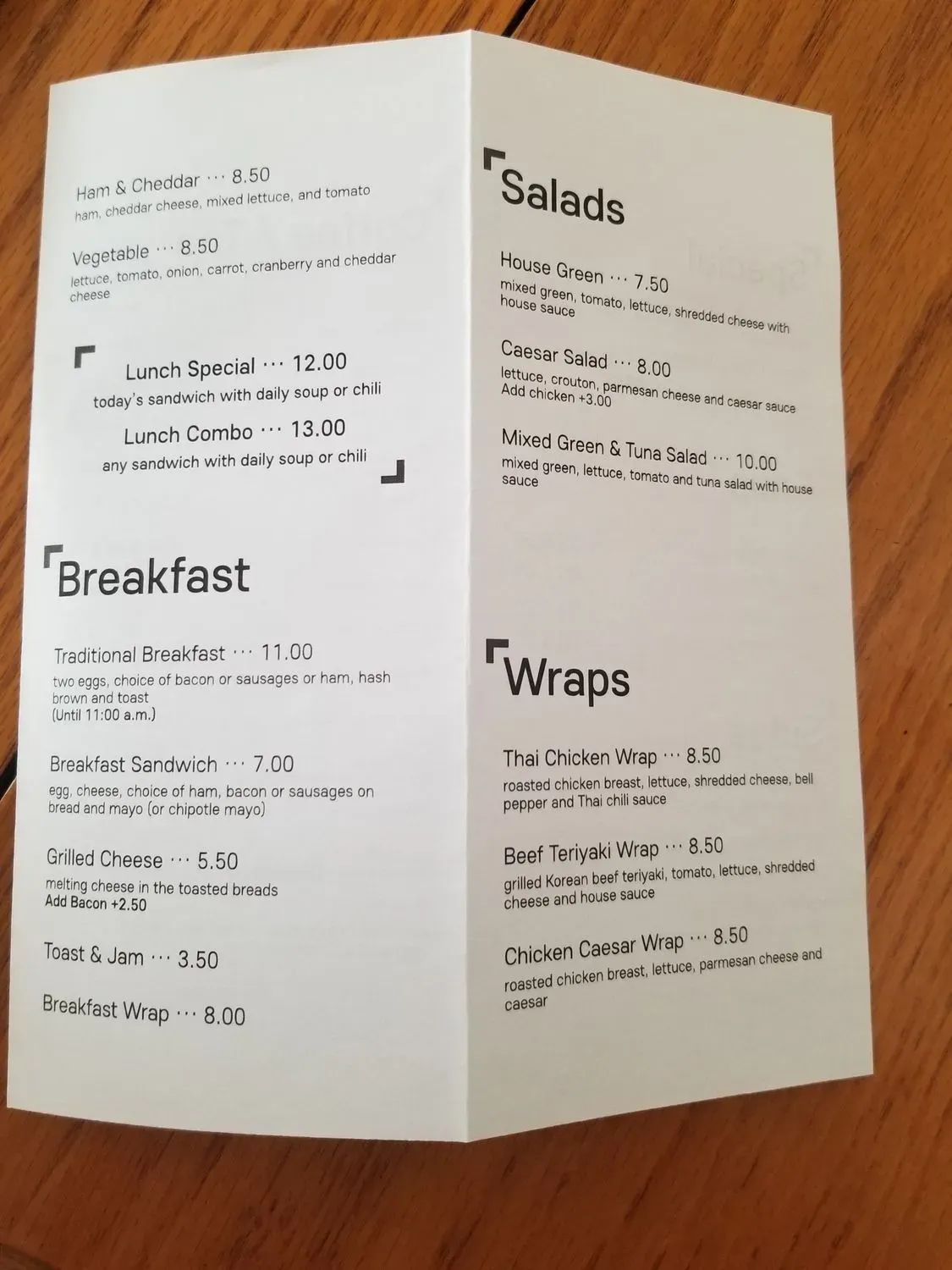 Menu 1