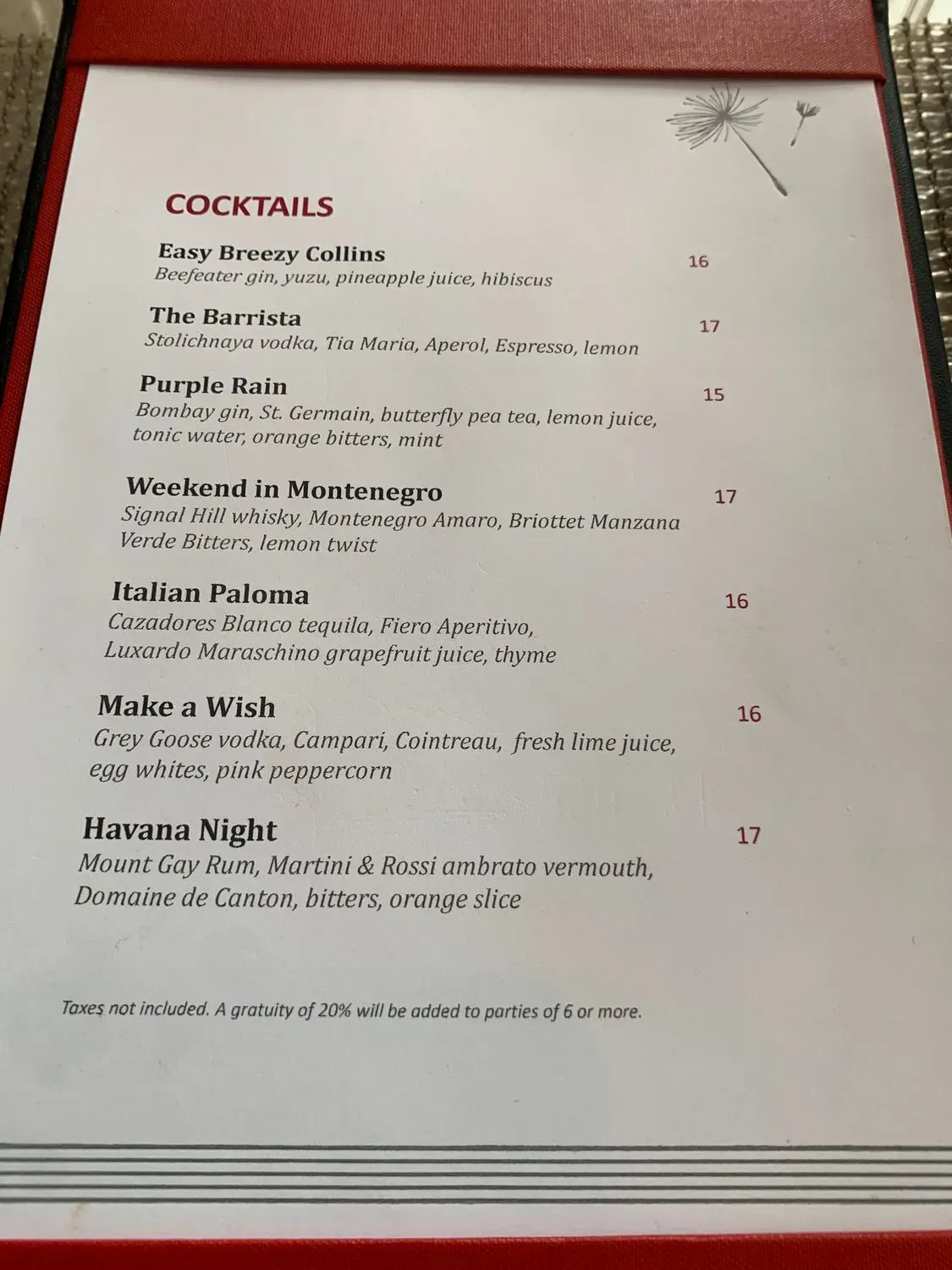 Menu 1