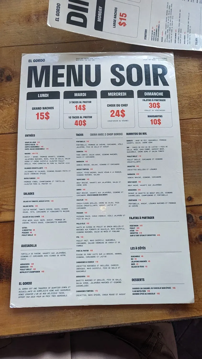 Menu 1