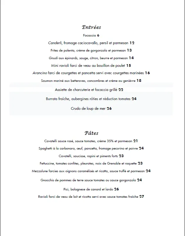 Menu 1