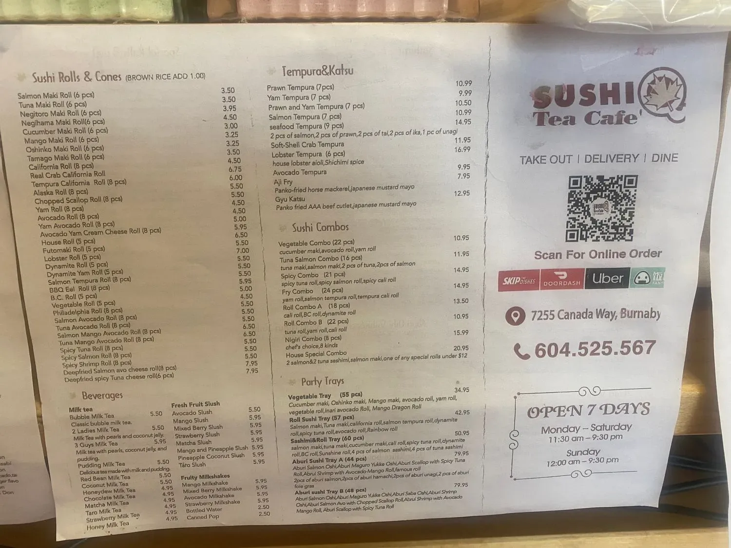 Menu 1