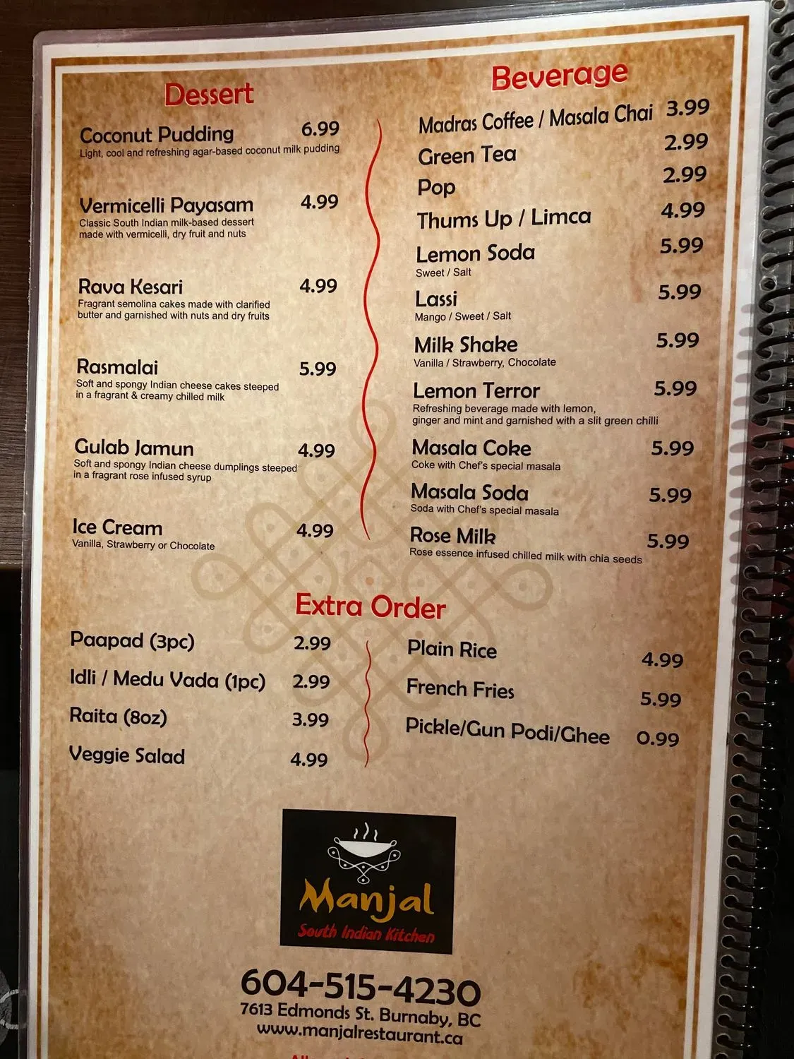 Menu 6