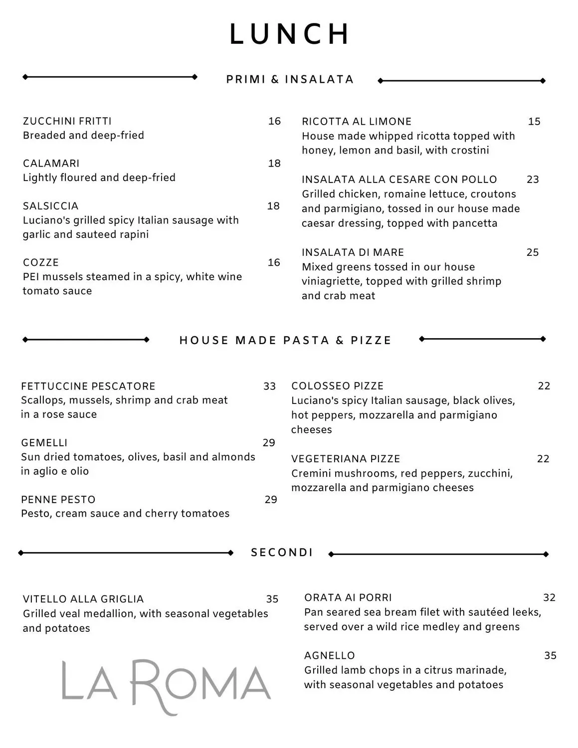 Menu 2