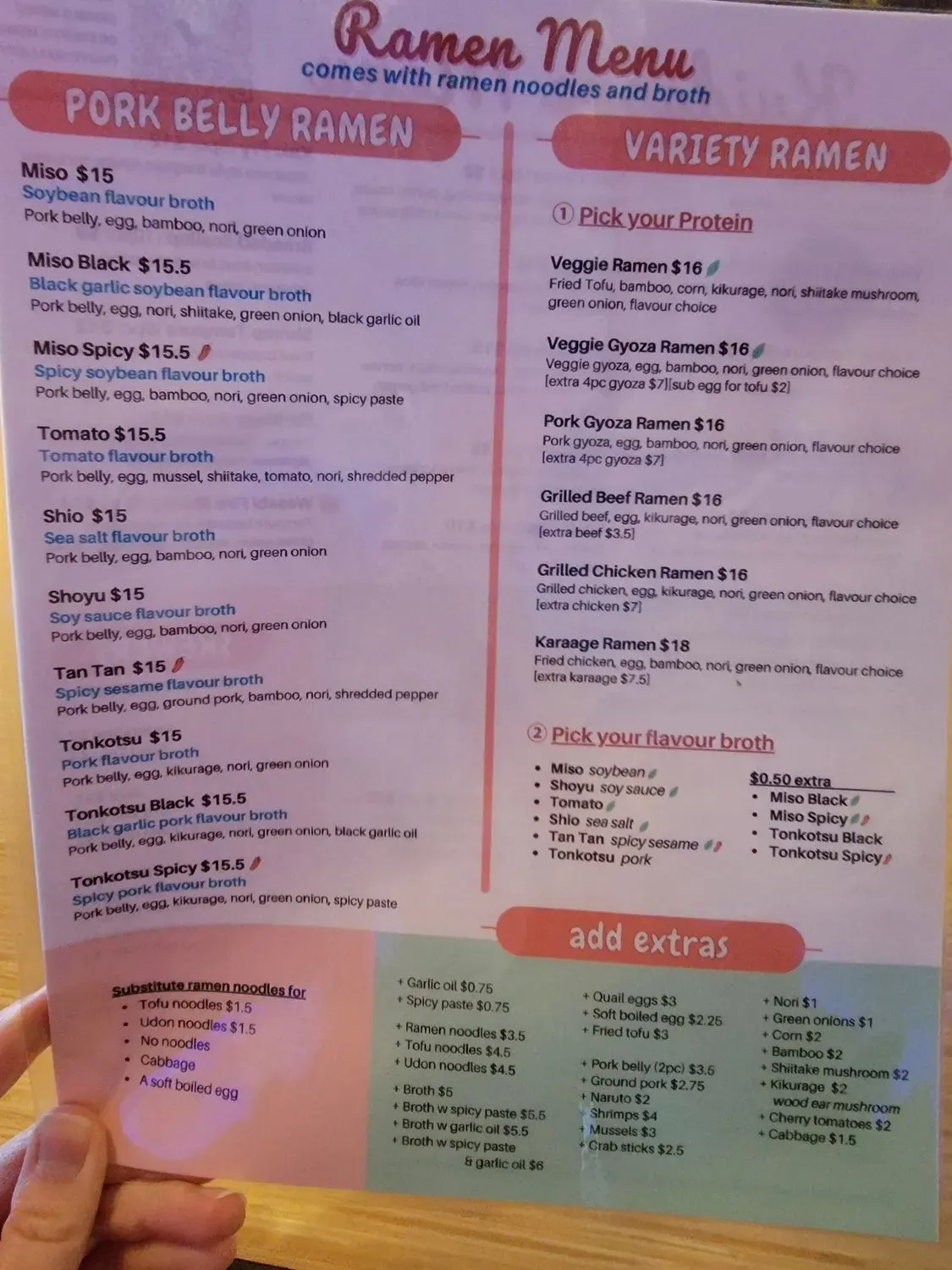 Menu 5