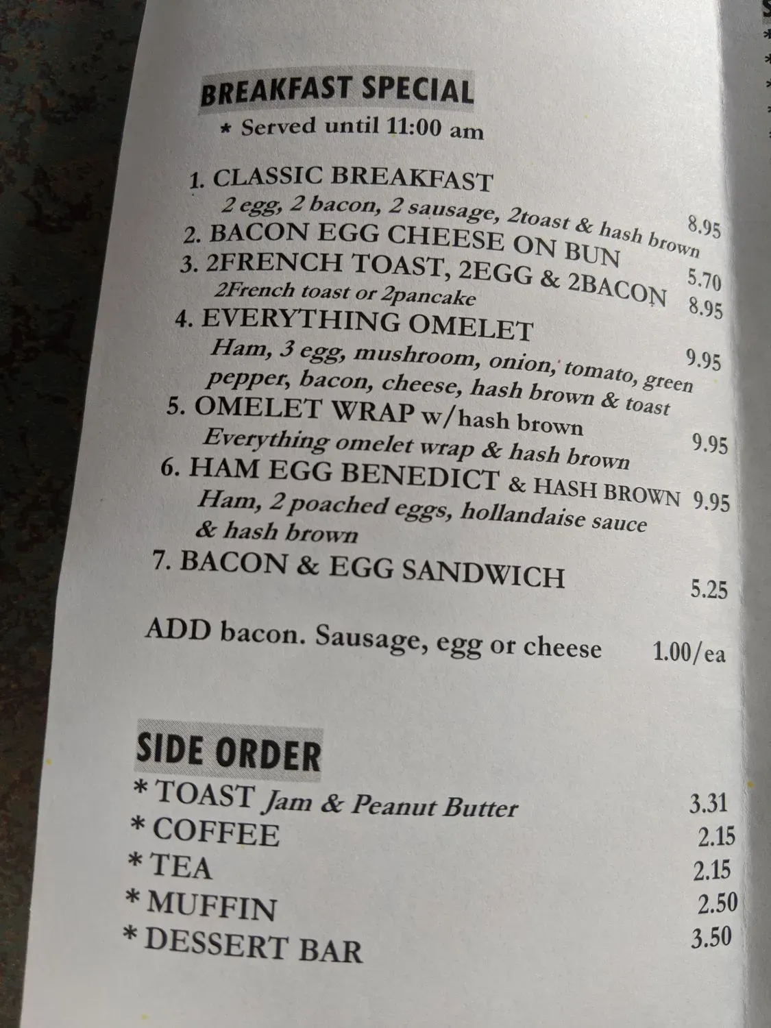 Menu 4