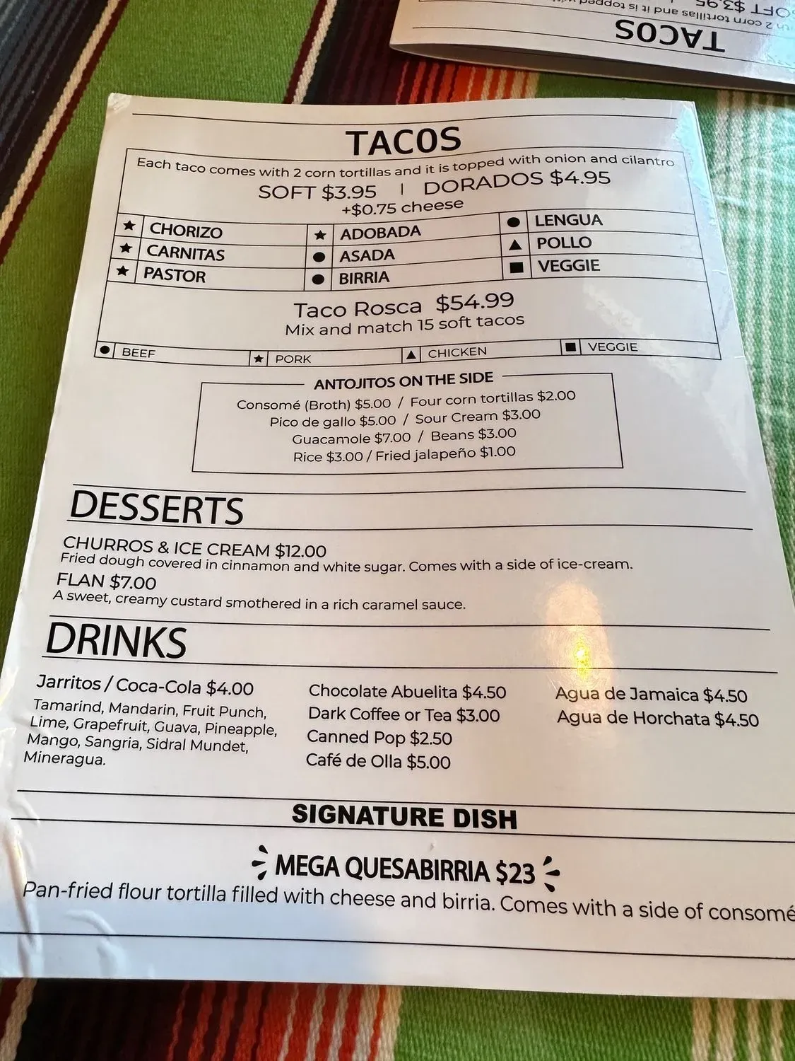 Menu 6