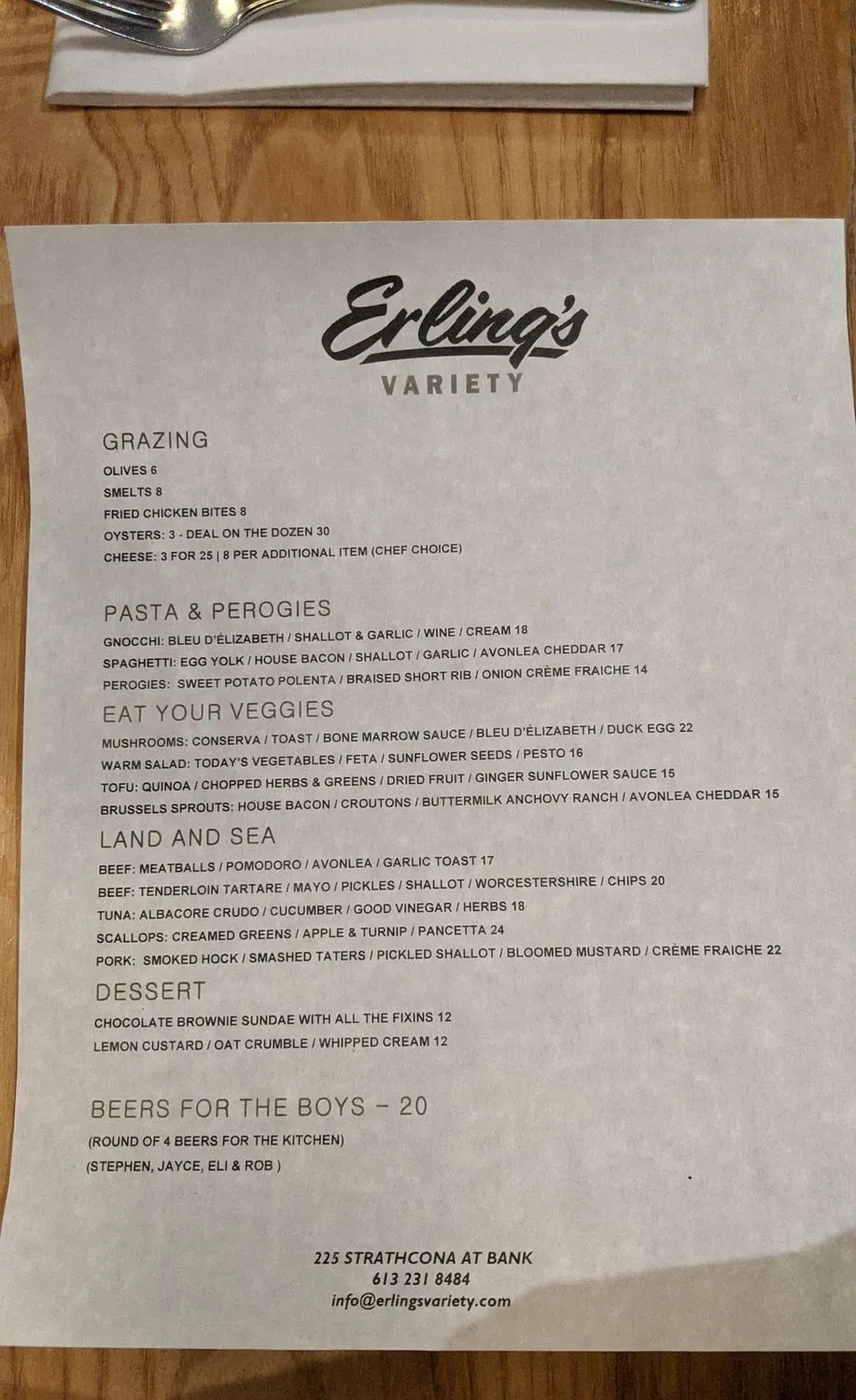 Menu 1