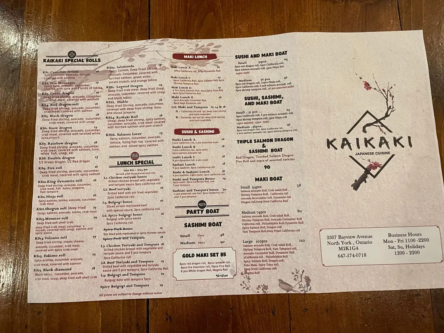 Menu 3