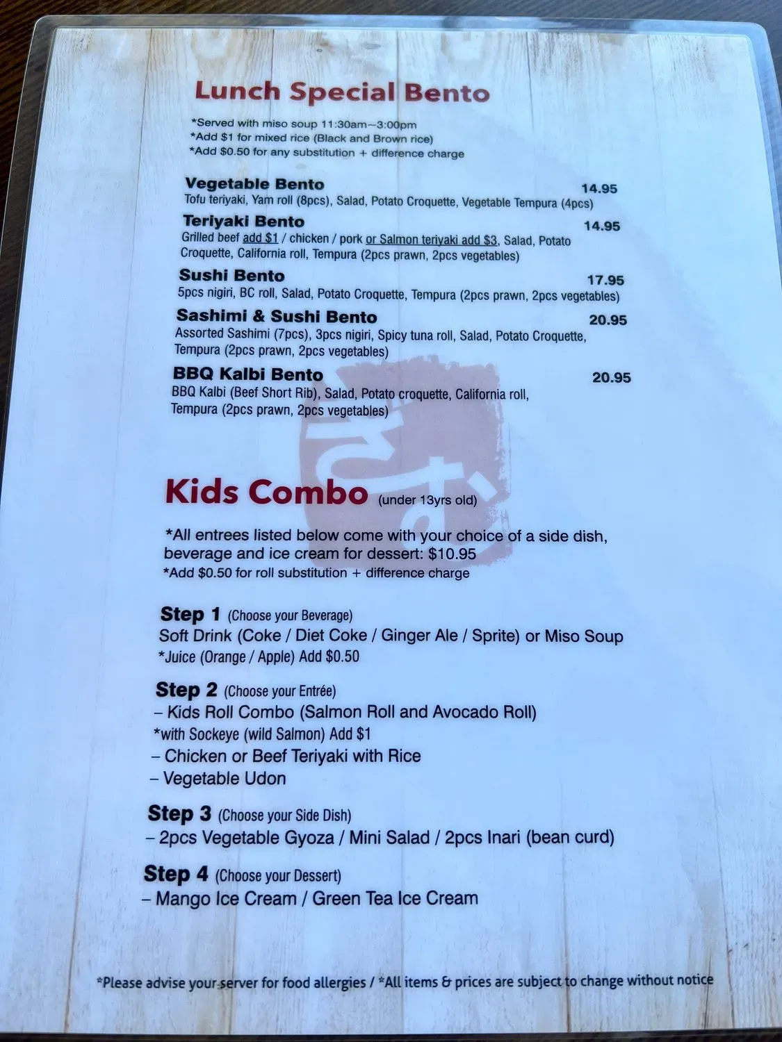 Menu 4