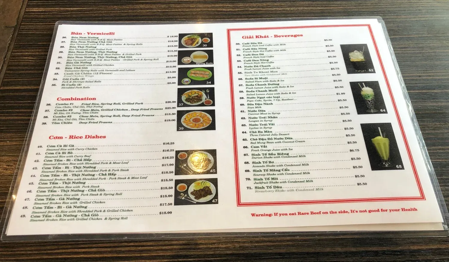 Menu 6