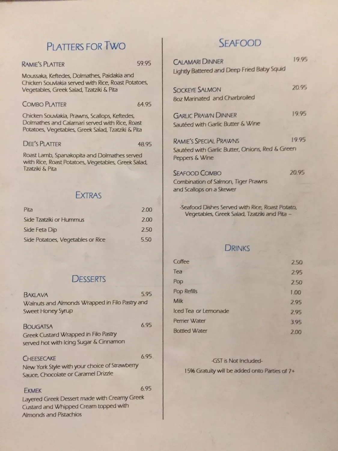 Menu 2