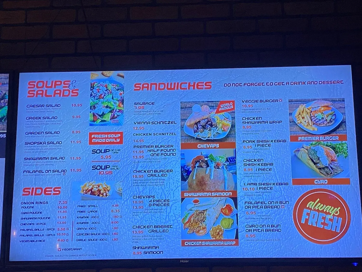 Menu 2