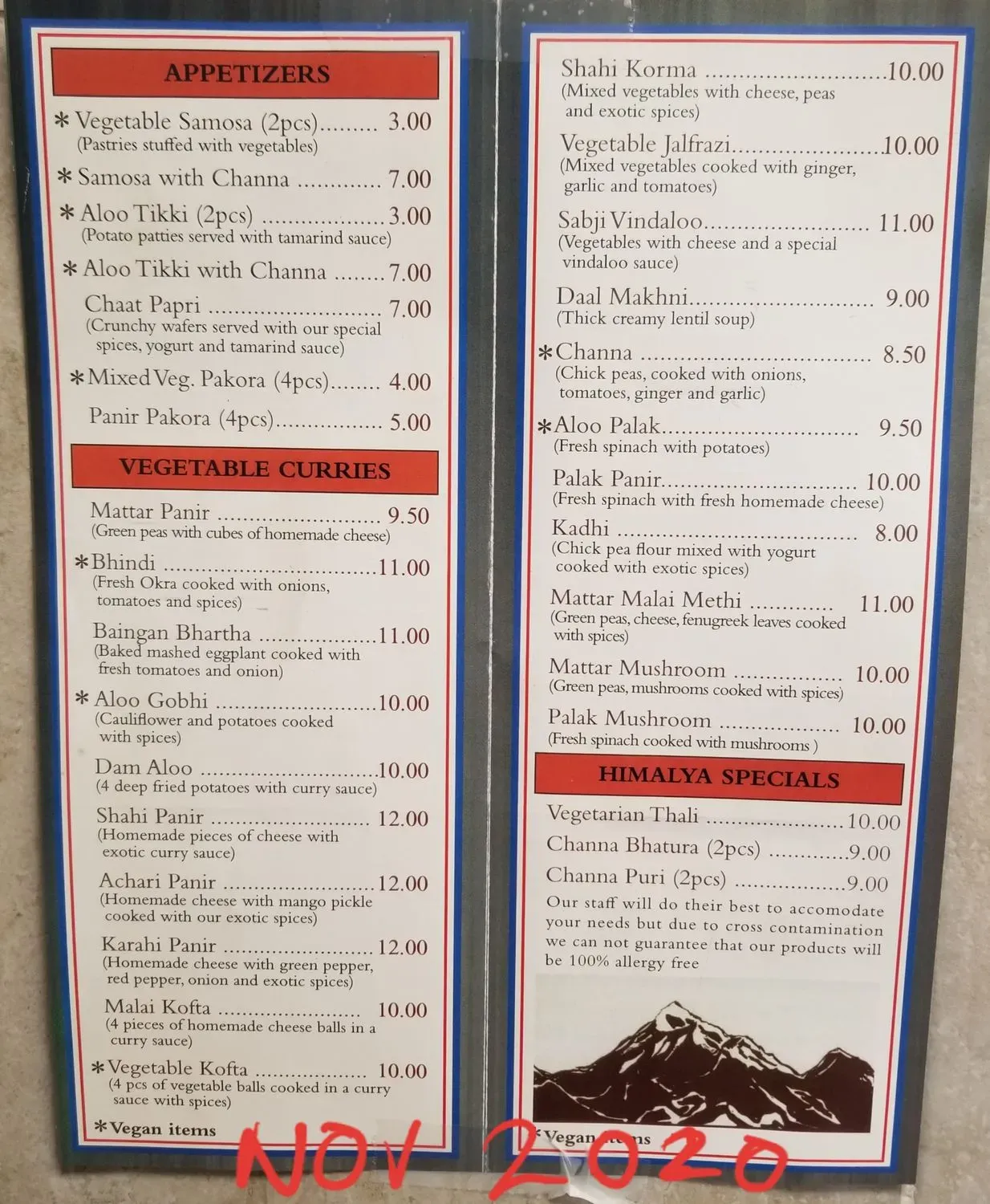 Menu 1