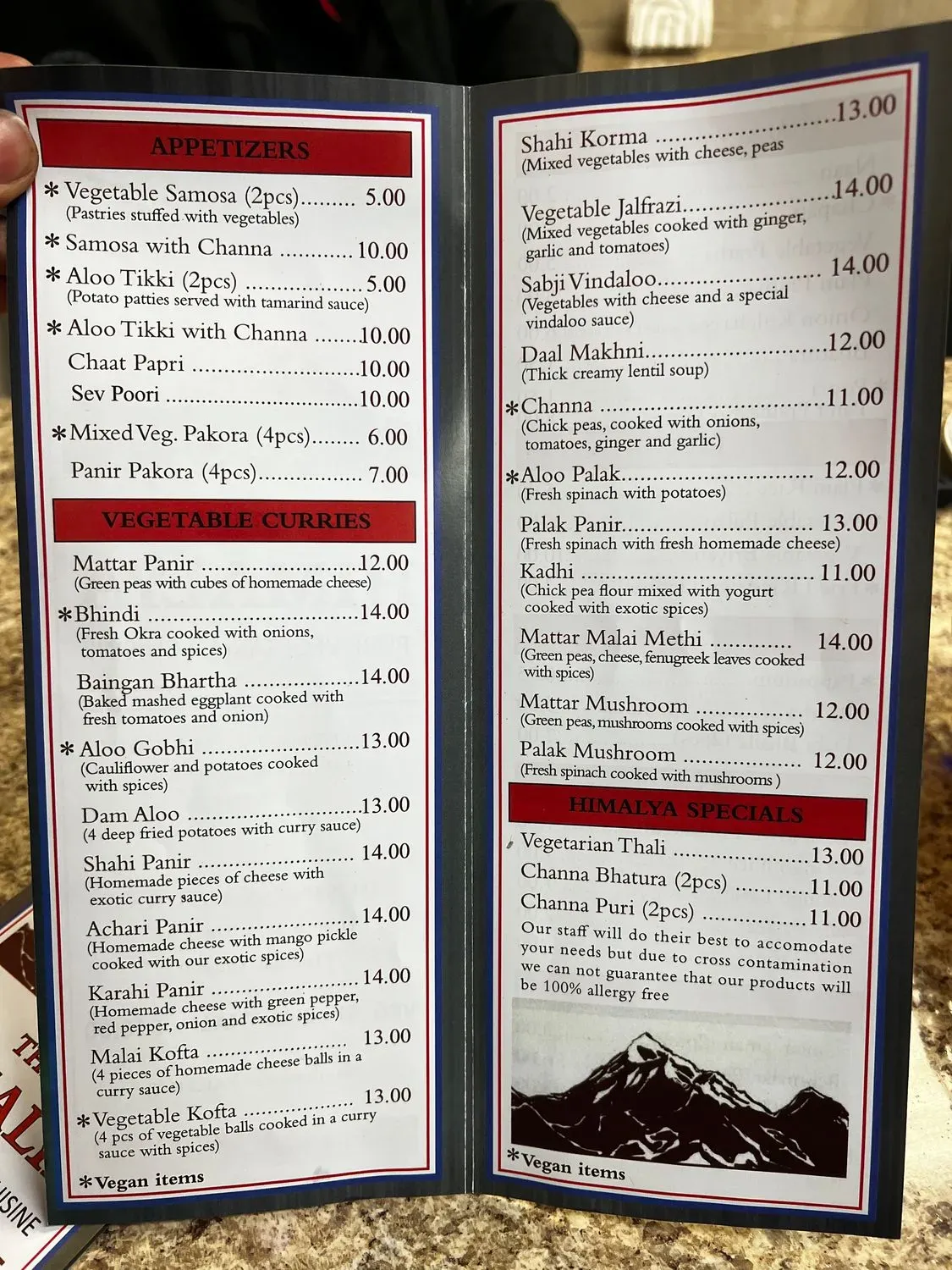 Menu 5