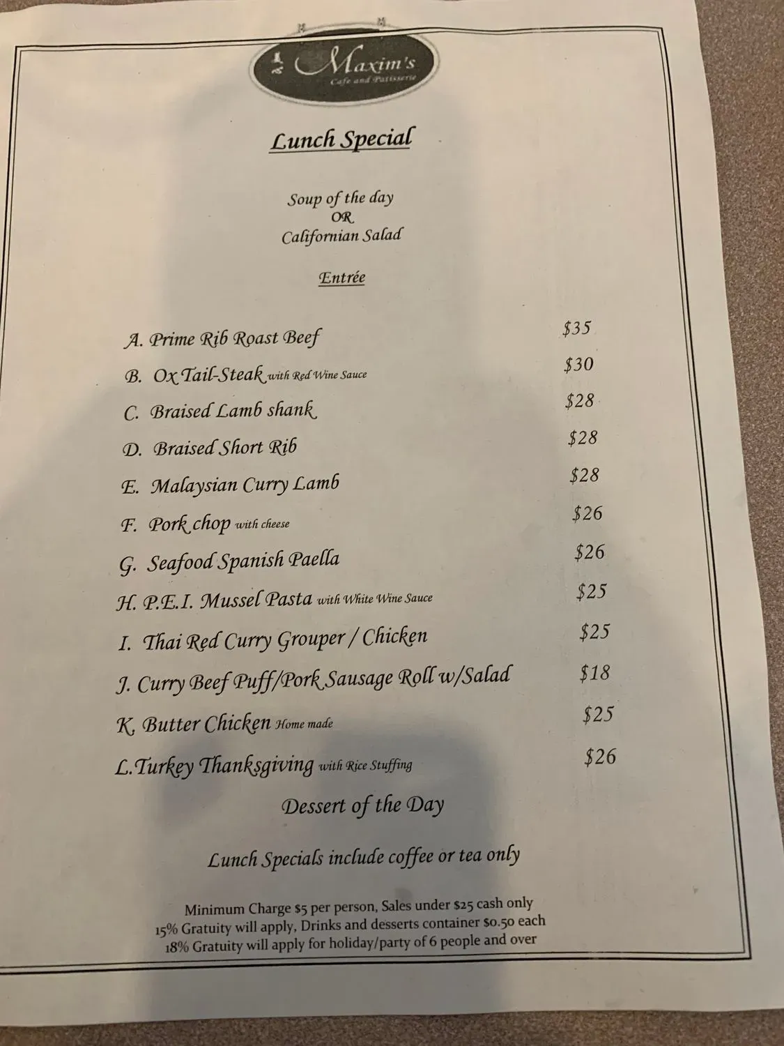 Menu 3