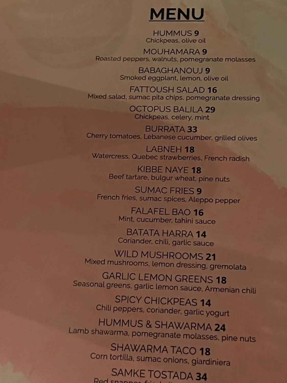 Menu 6