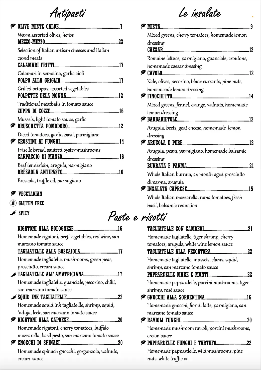 Menu 1