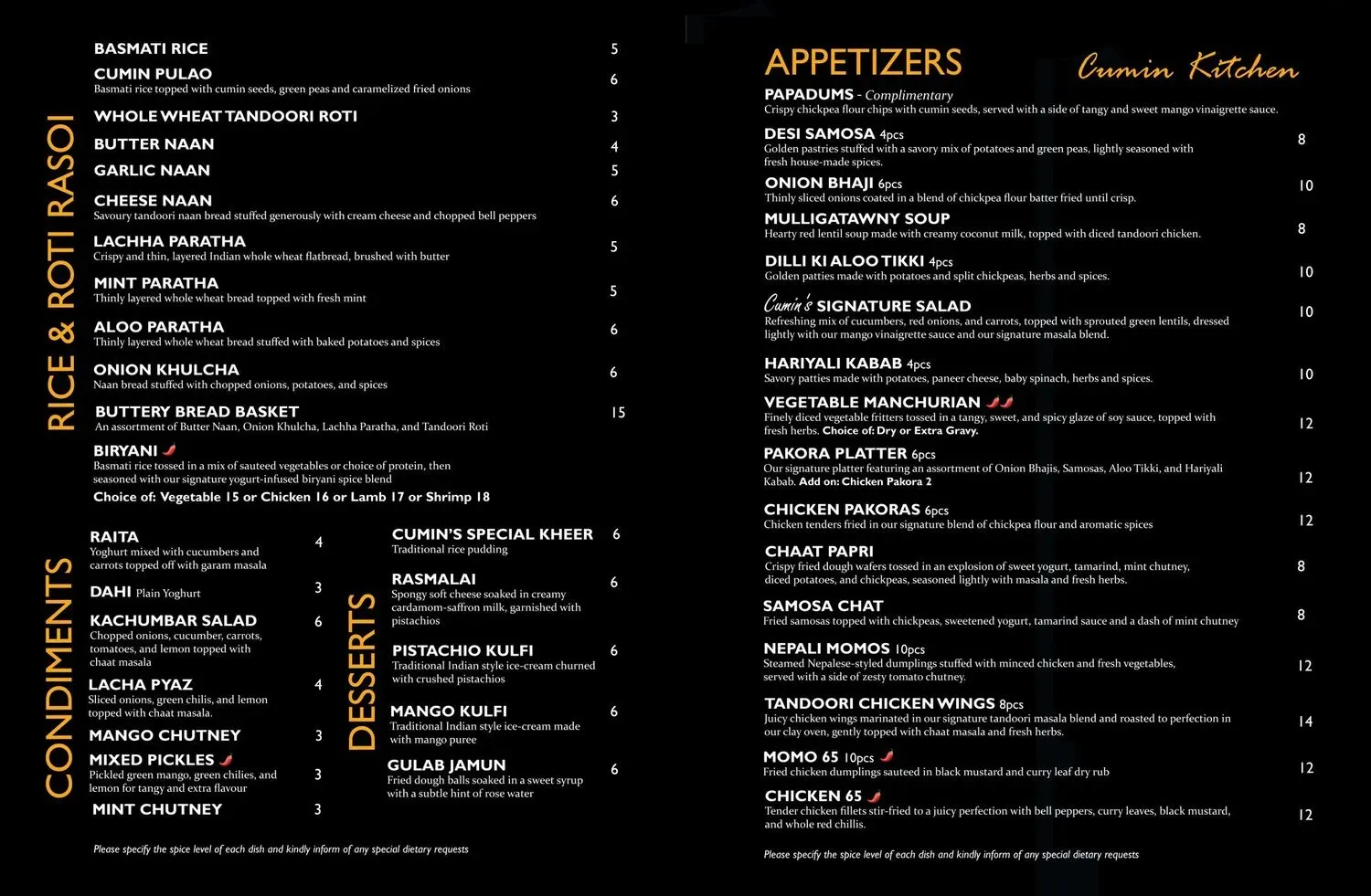 Menu 1