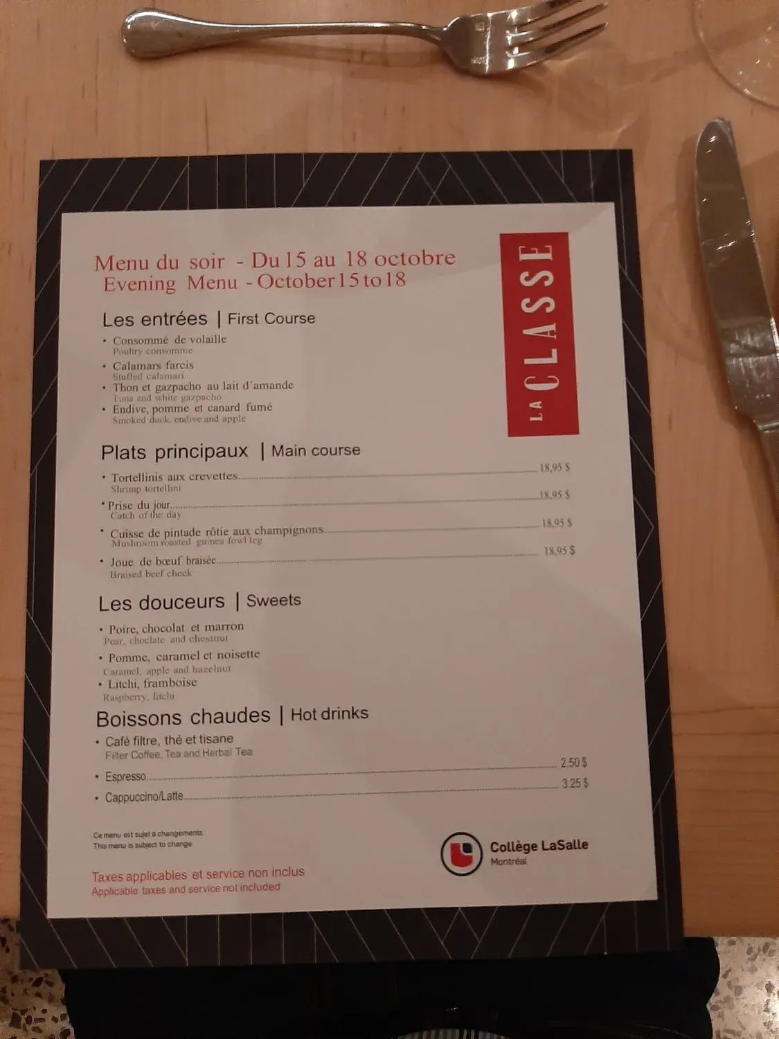 Menu 4